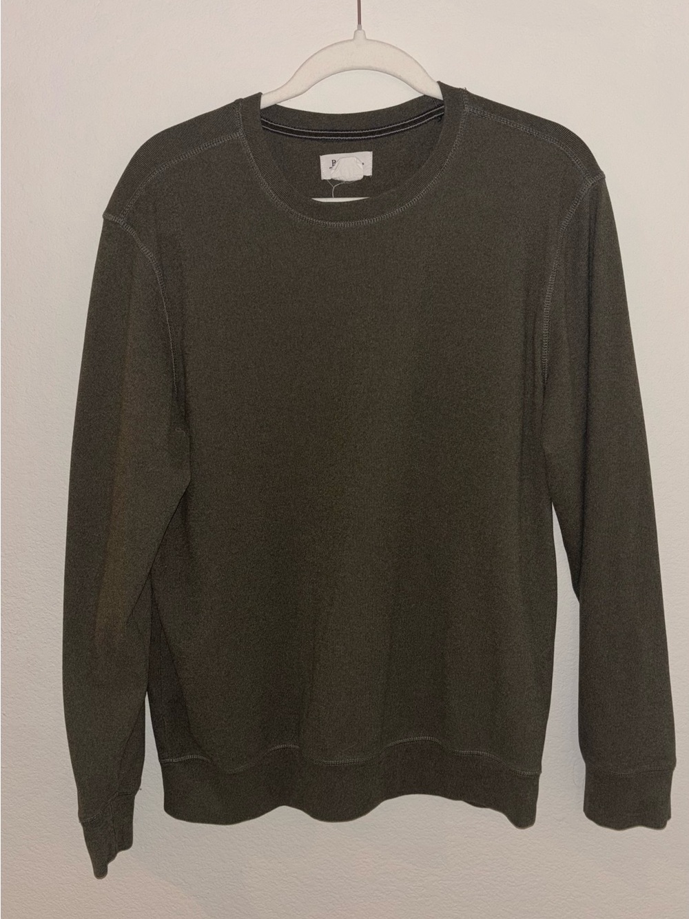 Men's Crewneck Sweatshirt in Olive Green